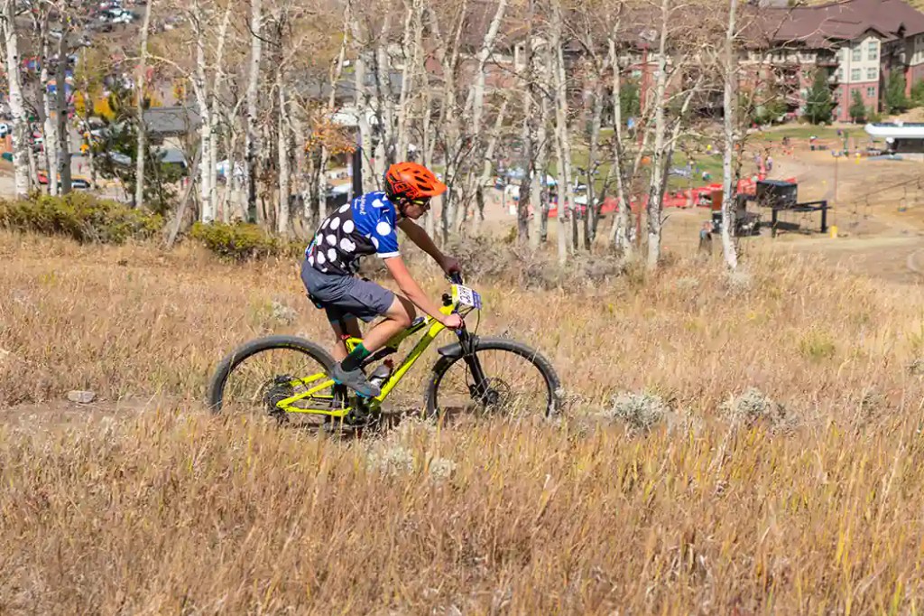 Longmont rider traverses the fall landscape at Granby Ranch