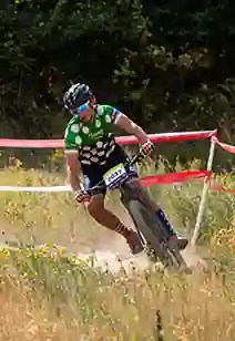 Niwot rider taking a corner