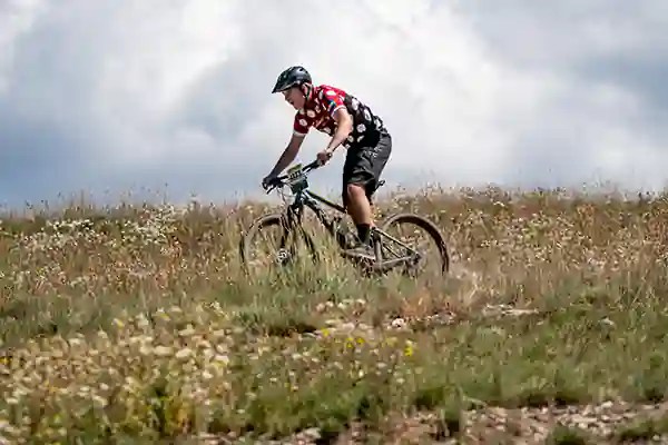 Riding Across the fields at Frisco