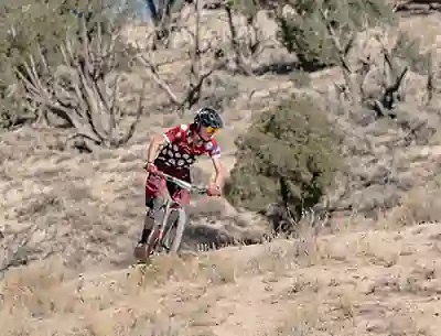 Silver Creek rider in the sage and dust at Eagle